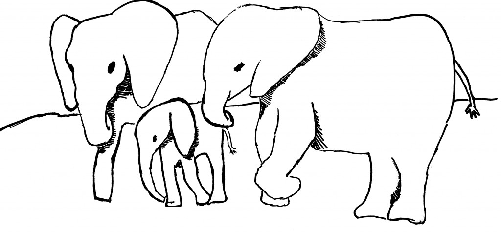 Drawing Of Elephants - ClipArt Best