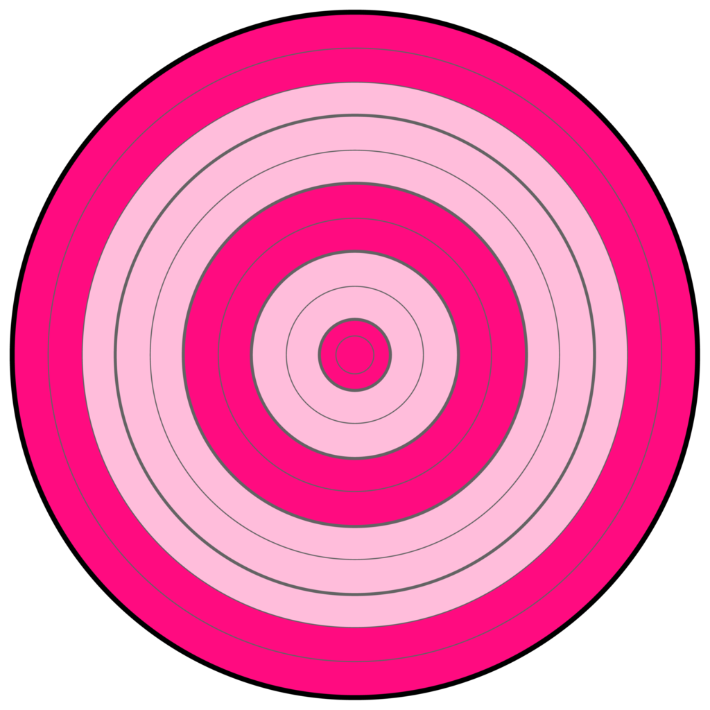 Pink Bullseye Vinyl Target | Easy Eye Outdoors