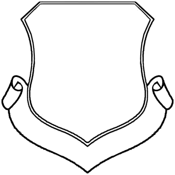 Shield Outline White Shield With Blue Outline Hi Png