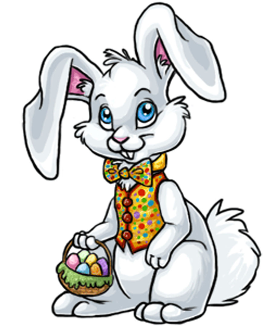 Easter bunny cartoon clipart