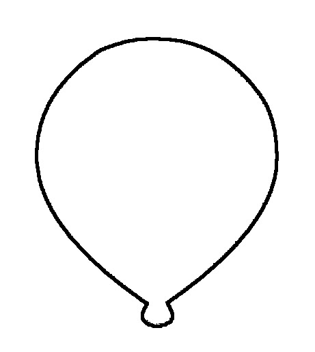 Best Photos of Balloon Outline Printable - Balloon Cut Out ...