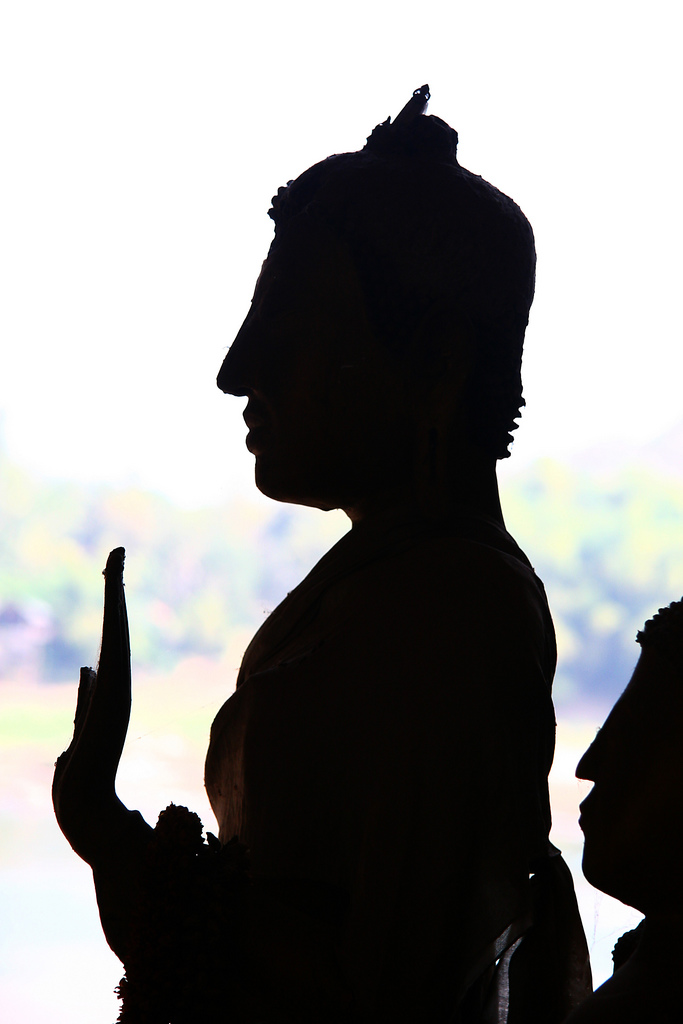 Buddha silhouette | Jon Sanwell | Flickr