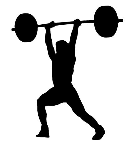 Lifting Silhouette Clipart