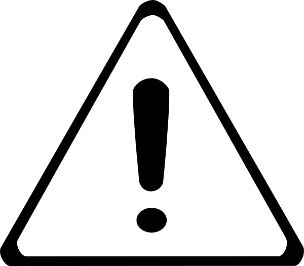 Caution symbol clip art