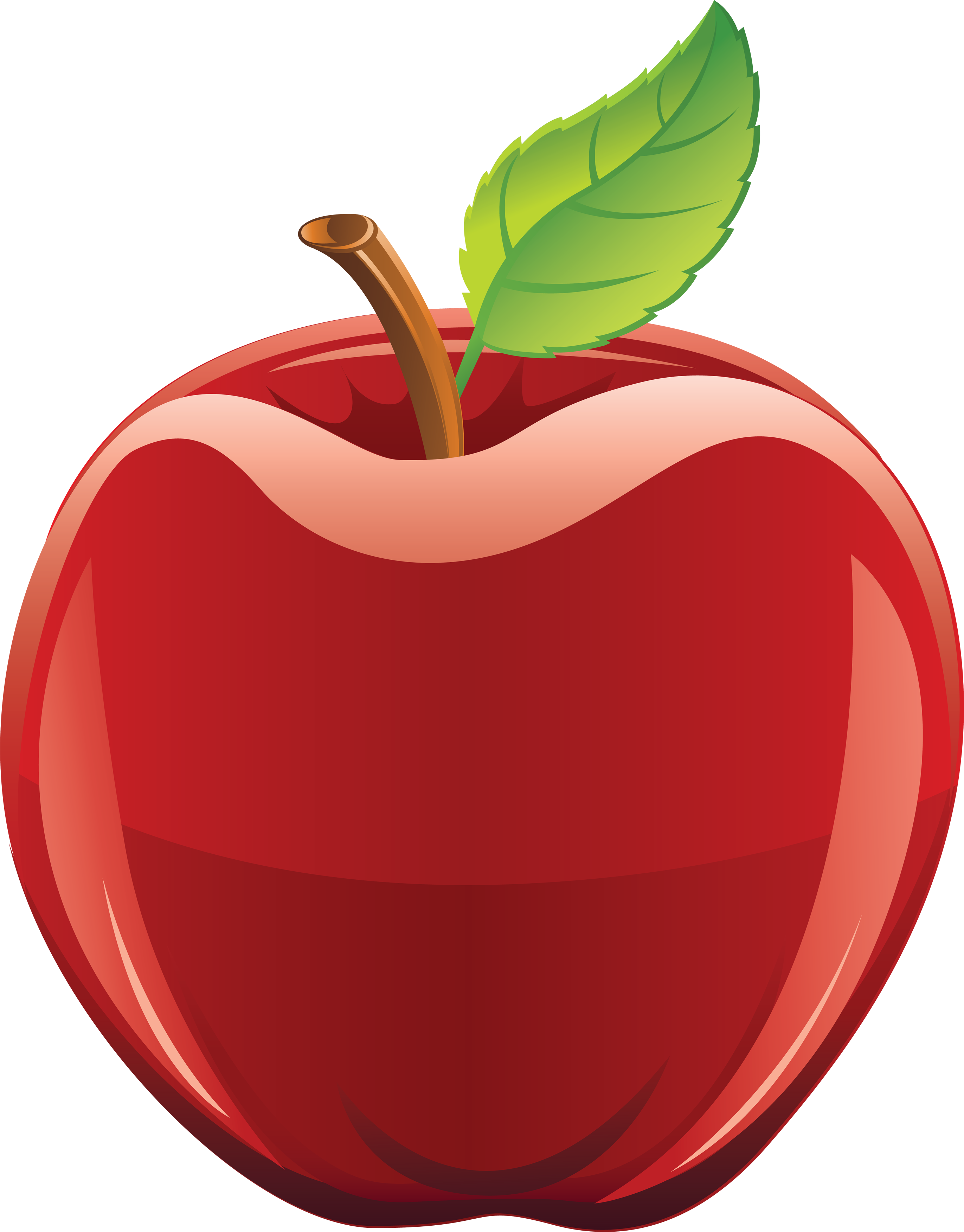 Red apple logos or banner clipart