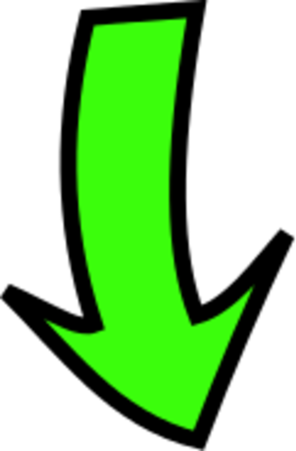 Clipart of arrow pointing down