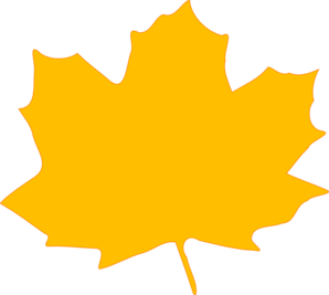 Yellow autumn leaves clipart