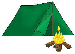 Tent Clip Art - Green Tents and Campfires - Clip Art of Tents ...