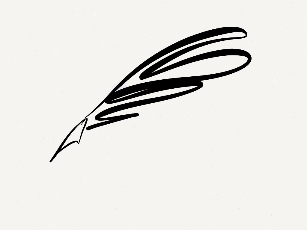 Feather pen clipart logo