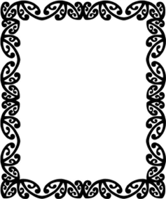 Maori Designs Border Clipart - Free to use Clip Art Resource
