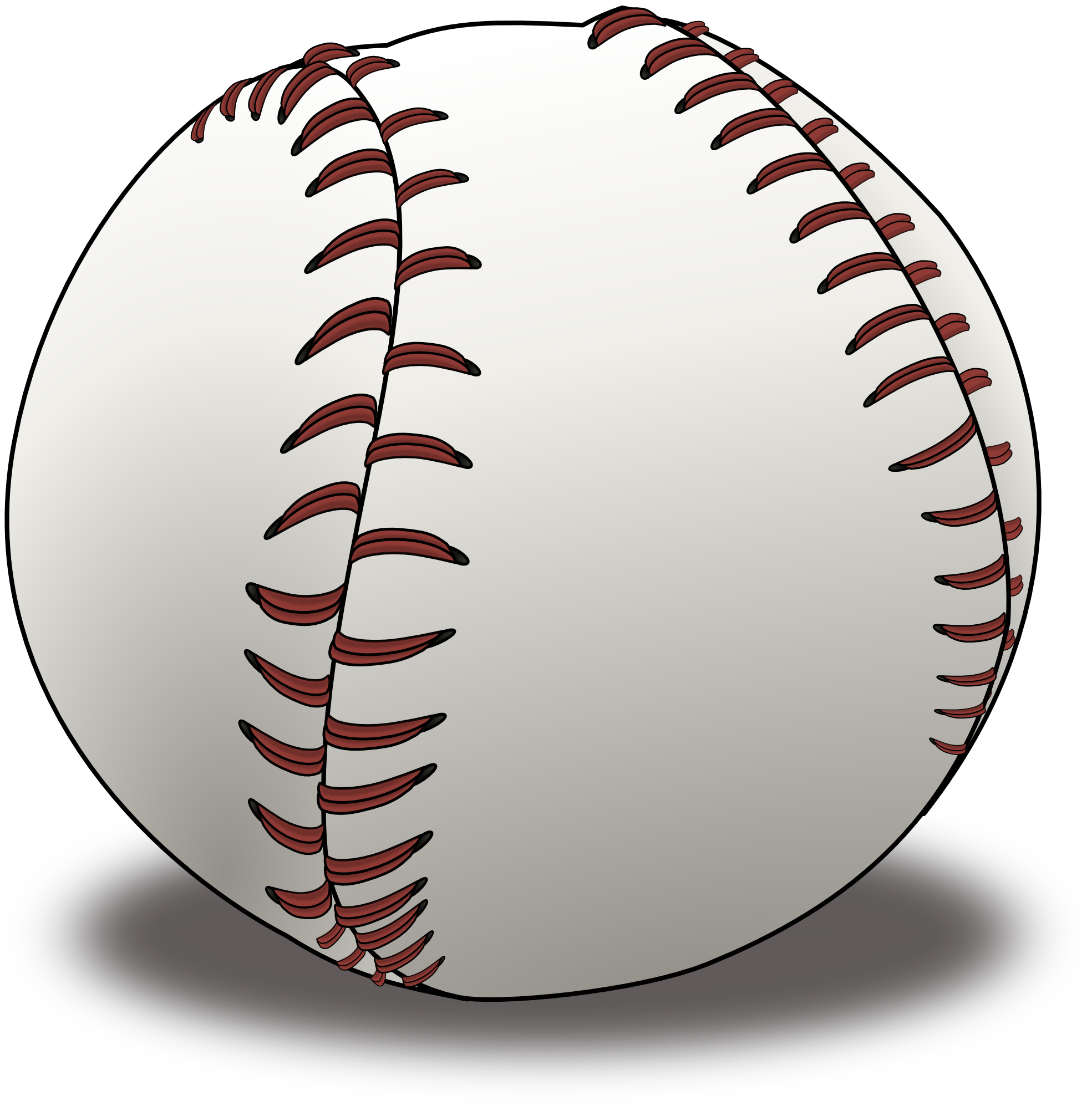 Sideway Baseball Ball Clipart