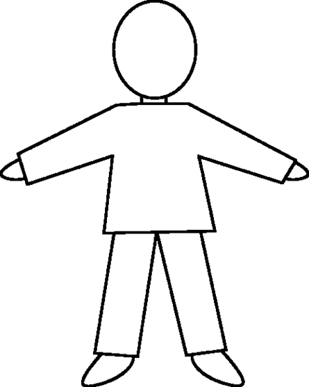 Plain Human Body Outline Clipart - Free to use Clip Art Resource