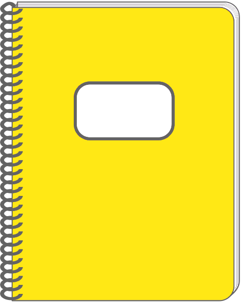 Yellow notepad clipart