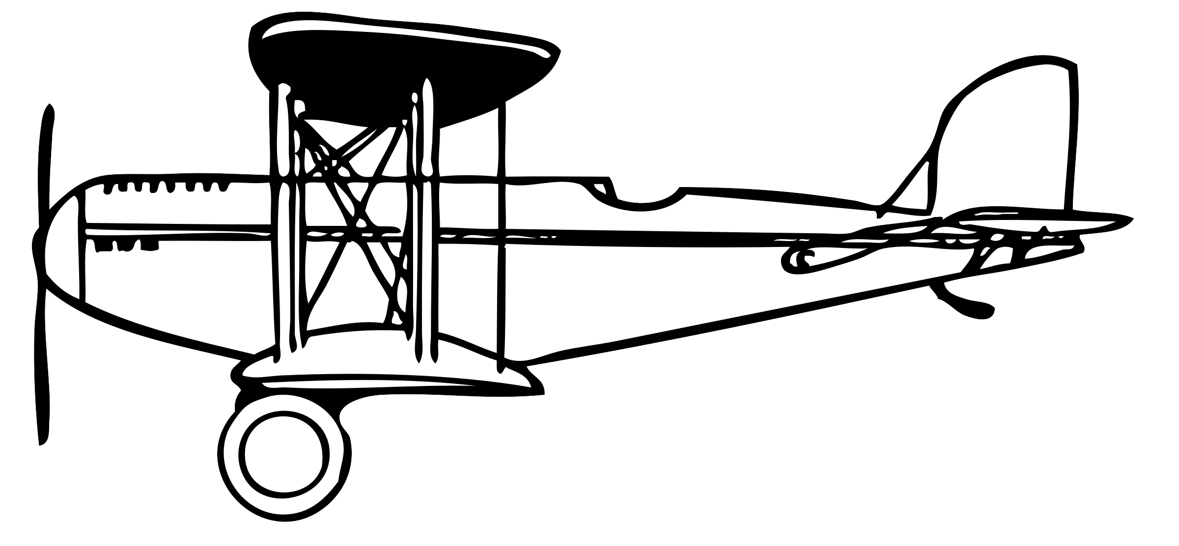 Clipart - biplane