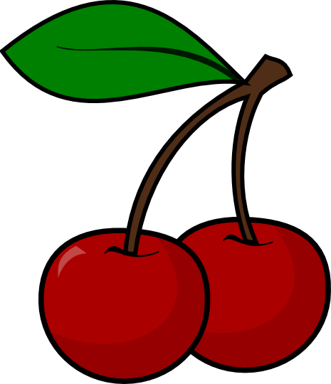 466 views Cherry Black And White Clipart