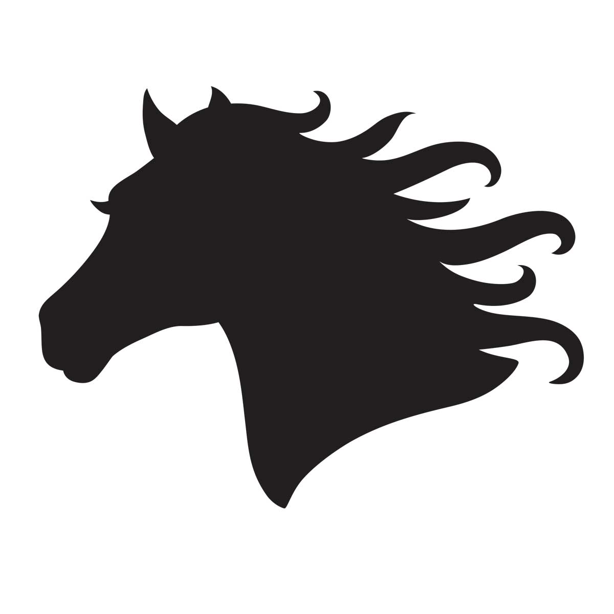 Best Photos of Horse Head Stencils Printable - Horse Head Stencils ...