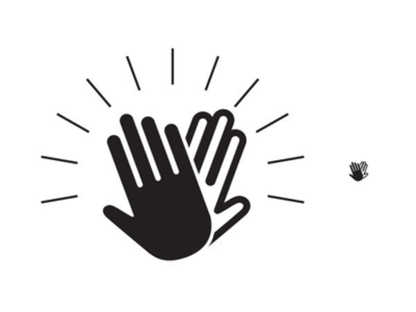 Hands Clapping Black And White - ClipArt Best