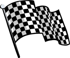 Checkered Flag Logo Clipart - Free to use Clip Art Resource