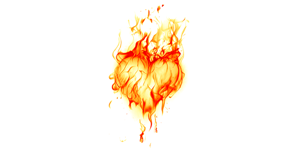 Heart on Fire - Facebook Symbols and Chat Emoticons