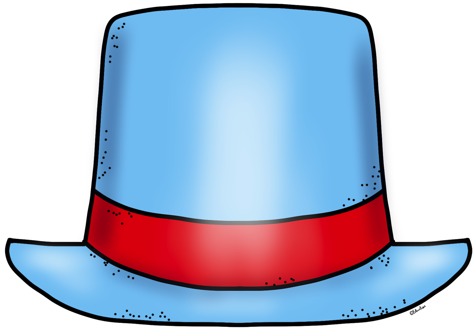 Blue Top Hat Clipart