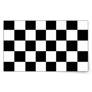 Checker Flag Pattern Stickers | Zazzle