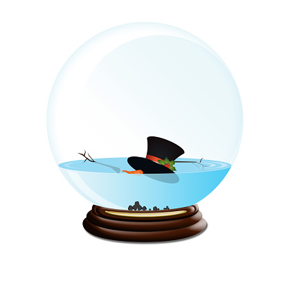 Silhouette Of Earth Snow Globe Clip Art, Vector Images ...
