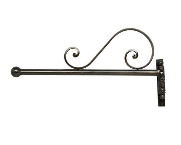 The Finial Company Steel Swing Arm With Scroll For Stationary ...