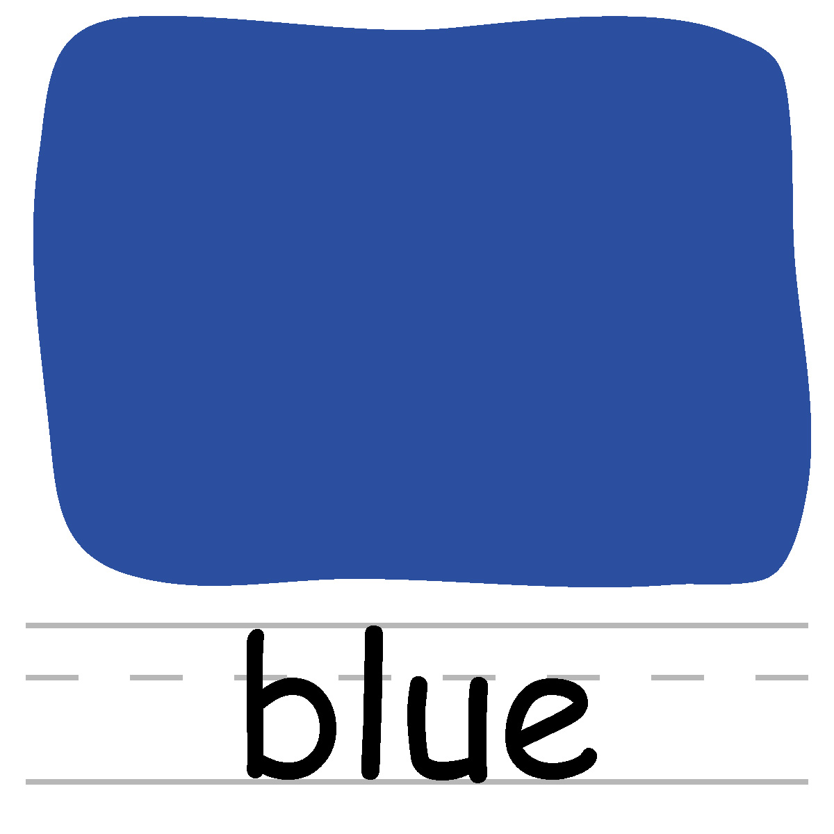 The Word Blue Clipart