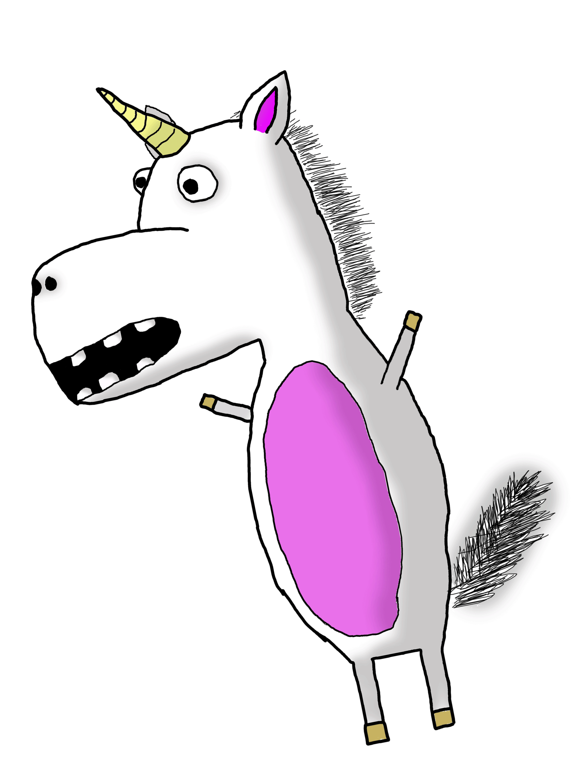 funny unicorn clipart - photo #5
