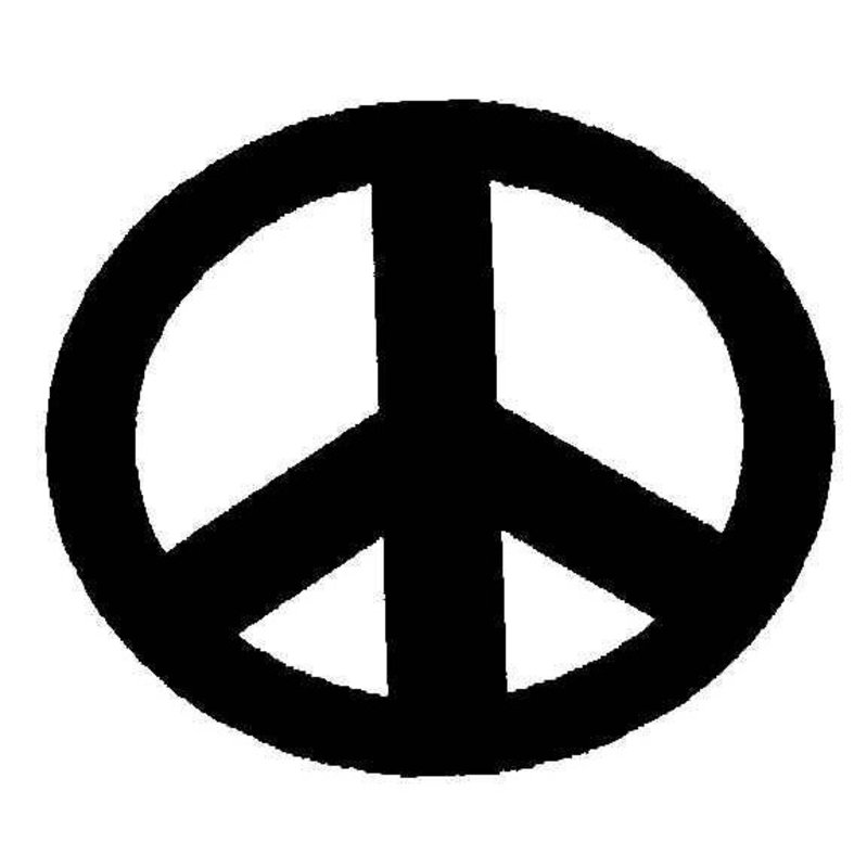 Tourna Peace Symbol Stencil PEACE-