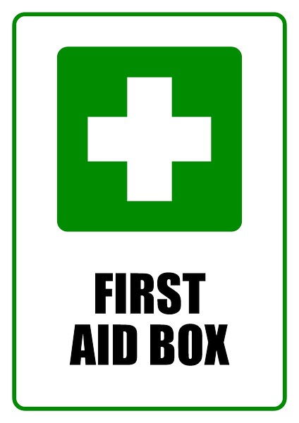 First Aid Box sign template, How to design First Aid Box sign ...