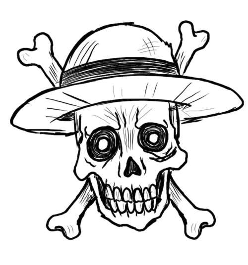 Pirate Skull Drawings