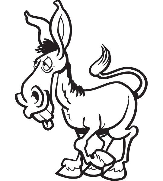 free clipart donkey kicking - photo #24