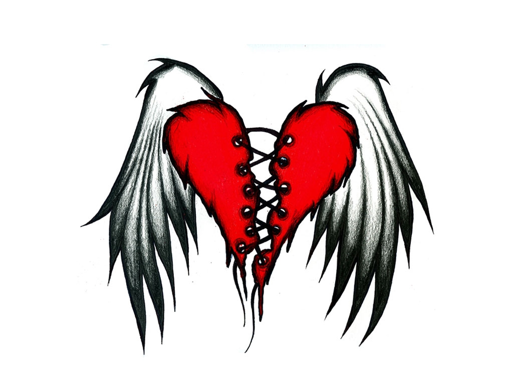 tattoo desktop wallpaper broken heart wings design tattoo desktop wallpaper broken heart wings design