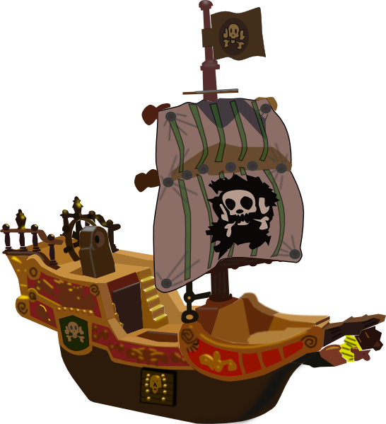 Pirate Ship Clip Art - vector clip art online ...
