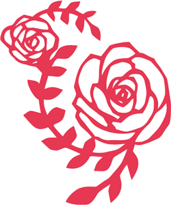Silhouette Online Store - View Design #34222: roses filigree ...