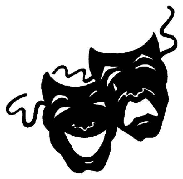 clip art theater masks