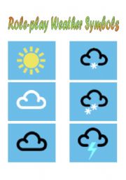 English worksheets: Weather Symbols