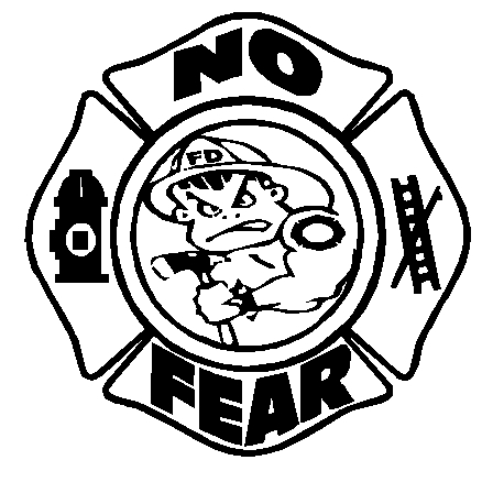 No Fear Fireman, firemen decals, firefighter stickers, fire ...