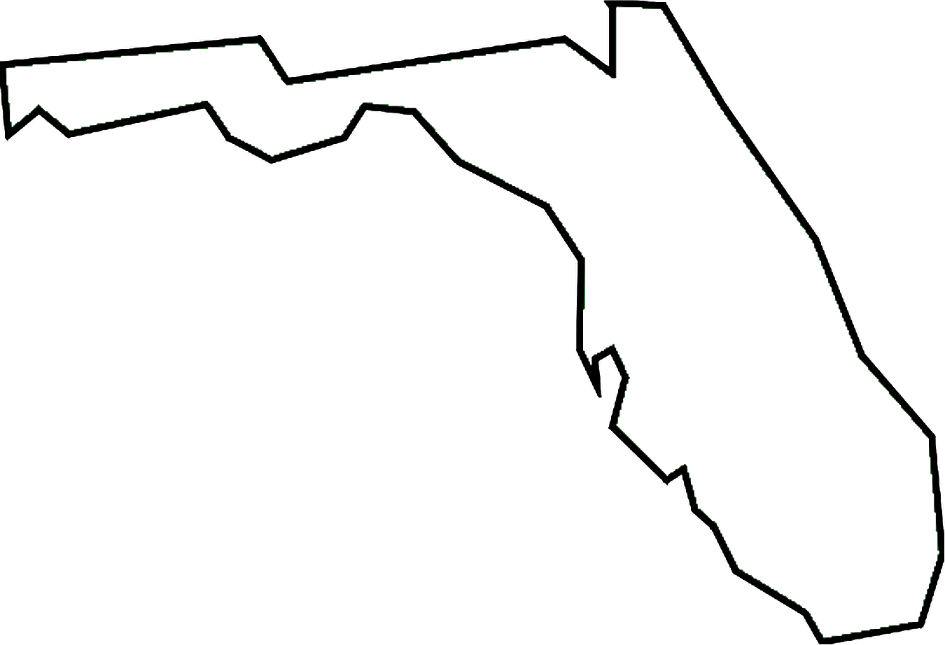 clipart map of florida - photo #22