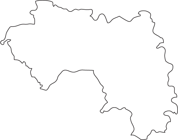 Guinea outline map