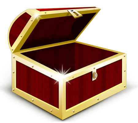 Treasure Chest Icon PSD & PNG | Corrupted Development