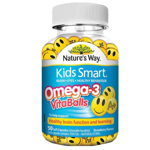 Natures Way Kids Smart Vita Balls Omega 50 Capsules Your Discount ...