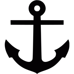 Black anchor icon - Free black anchor icons