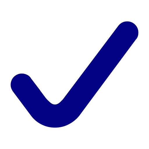 Navy blue check mark 6 icon - Free navy blue check mark icons
