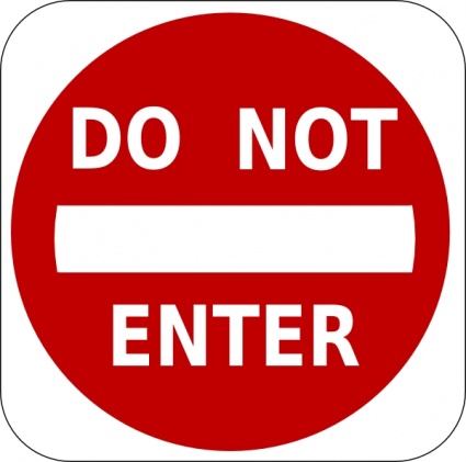 Download Do Not Enter Sign clip art Vector Free