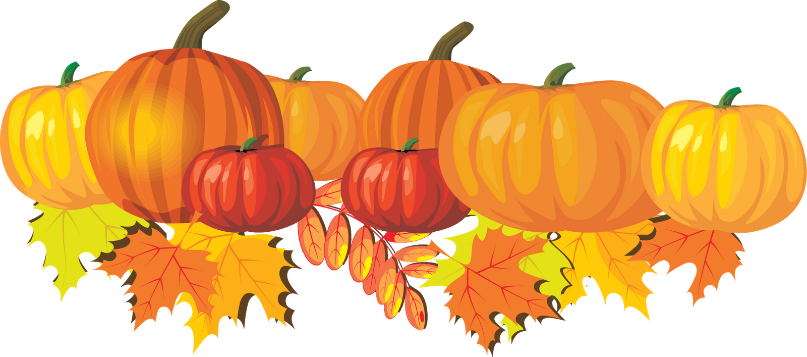 clip art fall leaves pumpkins - photo #2