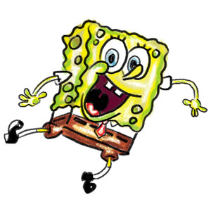 How to Draw Spongebob Squarepants Doing the Wave : Step by S ...