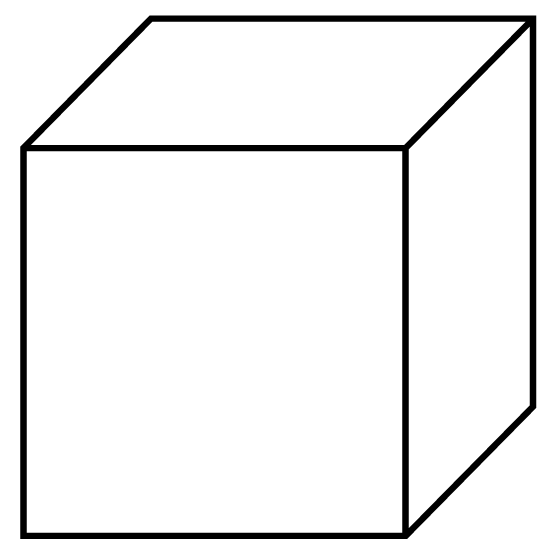 Cube Shape Coloring Page | Jos Gandos Coloring Pages For Kids
