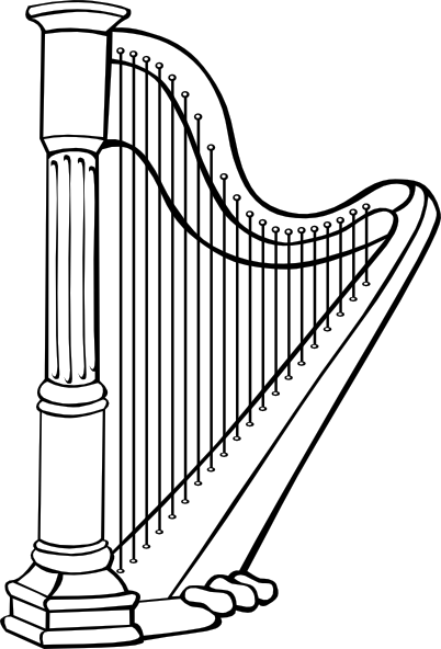 Harp Clip Art - vector clip art online, royalty free ...